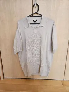 ユニクロ　ニットポロシャツ　XL