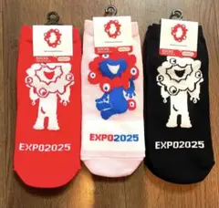 EXPO 2025 ミャクミャク　ソックス 23-25cm 3足セット