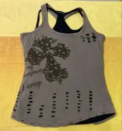 ダメージ加工タンクトップ