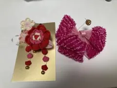 七五三　髪飾り　480-5131 ちりめん紅梅