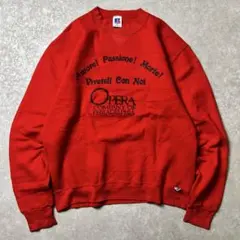 90s USA製 RUSSELL ATHLETIC プリントスウェット K019