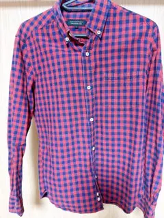 nano・universe チェックシャツ メンズ　Sサイズ