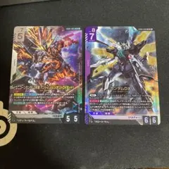 ガンダムカードゲーム LR ユニコーンガンダム(覚醒)＆バンシィ・ノルン