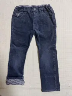 BeBe 裾ロールアップパンツ 110サイズ ダークブルー