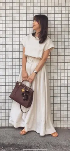 メゾンドアール　 maison de R 　マティスカート80 maison de R マティスカート・80・ベージュ＊ 2025年最新