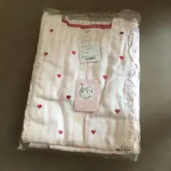 ハート刺繍付き長袖パジャマセット　ナルエー　ムーンタン
