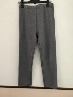 ハルメク裏起毛イージーパンツLグレーチェック