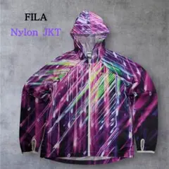 FILA SPORTナイロンジャケット好配色 総柄ユニセックス