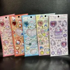 サンリオ　キラキラジュエルシール　5種セット