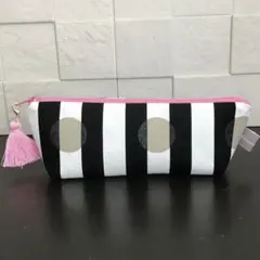 【ハンドメイド】タッセル付き ペンケース/メガネポーチ【現品限り】