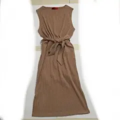 レディース　ノースリーブワンピース　ニットワンピース