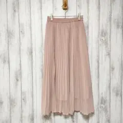 GU ジーユー (S)　プリーツ ロングスカート　商品タグあり