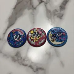 ナルミヤキャラクターズ　刺繍缶バッジビスケット エンジェルブルー3個セット