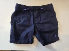 【着用2回】状態良　POLO RALPHLAURENロゴ刺繍ネイビーハーフパンツ