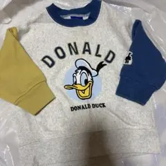ドナルドダック トレーナー 90、裏起毛