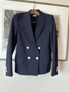 BEAUTY&YOUTH ♦︎ROKU6♦︎ネイビー テーラードジャケット白ボタン