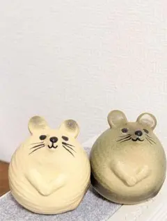 LISAL. ネズミの陶器置物 2個セットのサムネイル
