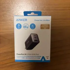 【新品・急速充電】Anker充電器 PowerPortⅢ 65W typeC/A