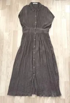 Bou Jeloud ブージュルード　フレンチスリーブ　ロングワンピース