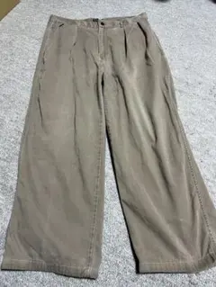 USA製　ポロバイラルフローレン　ポロチノ　ボックスロゴ　ブラウン　ツータック