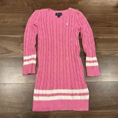 国内正規店購入　POLO RALPH LAUREN ピンク ニットドレス 5