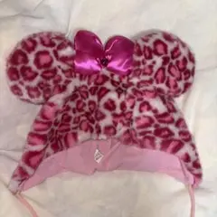 ファンキャップ ミニー ピンク ヒョウ柄