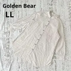 ゴールデンベア 長袖 チュニックシャツ LL ベージュ 茶 オーガニックコットンのサムネイル