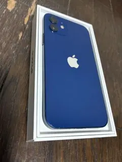 iPhone12 ブルー128GB SIMフリー動作良好 FaceID○ 箱付き