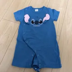 スティッチ　半袖ロンパース　80
