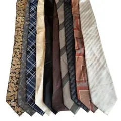 ネクタイまとめ売り 多色デザイン ドット柄　ストライプ柄　総柄　柄物青　赤紺14