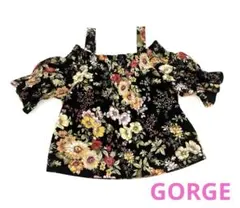 GORGE トップス　オフショルダー　フラワープリントFサイズ