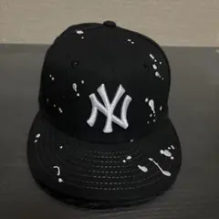 New Era 9FIFTY 黒 ペイントスプラッターキャップ