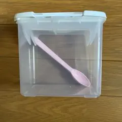 【専用ケース＆スプーン】森永 エコらくパック つめかえ用 専用容器のサムネイル