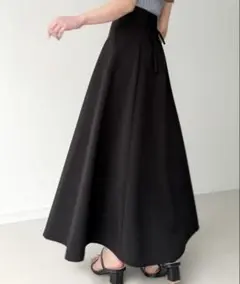 junoah ハイウエストレースアップスカート フレア Sのサムネイル