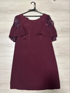 パーティードレス L ワインレッド