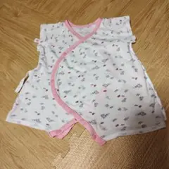 花柄 コットン コンビ肌着 スタイセット