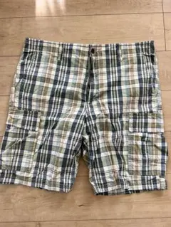 GAP チェック柄 カーゴショートパンツ 38