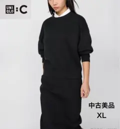 【中古美品】ユニクロＣスムースコットンクルーネックセーター XL