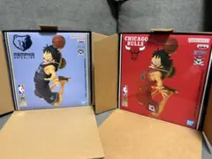 ワンピース × NBA ルフィ フィギュア 2種セット ベースショップ - メルカリ