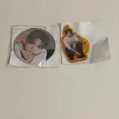 2個セット ヨンジュン 缶バッジ ポップアップ モアコン ガチャ