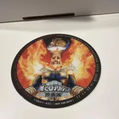 ヒロアカ原画展　カフェ　コースター　ホークス、エンデヴァー