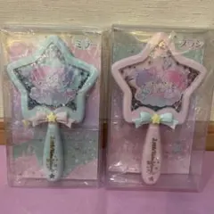 サンリオ キキララ ミルキーウェイシリーズ 星型 ヘアブラシ ミラー