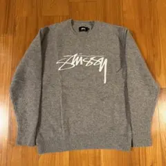 Stussy クルーネックニット グレー XLのサムネイル