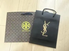 YSLロゴ付きショッピングバッグ2点セット