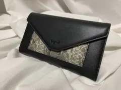 新品未使用　Ungrid 長財布 黒×パイソン アングリッドのサムネイル