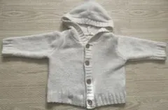 ベビーアウター　パーカー　カーディガン　フード付き　もこもこ