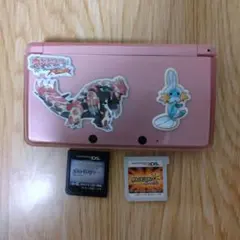 ピンク ニンテンドー3DS 本体 ステッカー付き