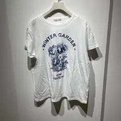 ZARA 冬の庭 グラフィックTシャツ W/18