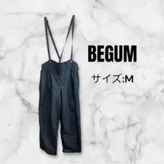 53 BEGUM デニムサロペット Mサイズ　パンツ　ブルー　コットン