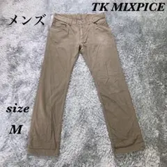 TK MIXPICE (M) チノパン メンズ 裾ロールアップ チェック柄のサムネイル
